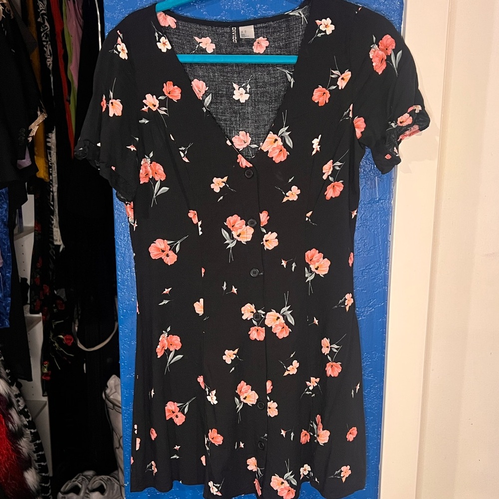 Floral Button-Down Dress